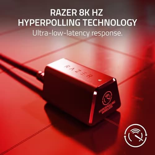 Razer Viper V3 Pro Wireless Esports Gaming Mouse: Symmetrical - 54g Lightweight - 8K Polling - 35K DPI Optical Sensor - Gen3 Optical Switches - 8 Programmable Controls - 95 Hr Battery - Faker Edition image