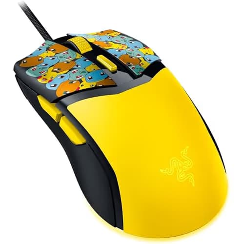Razer Cobra Wired Gaming Mouse: 58g Lightweight - Gen-3 Optical Switches - Chroma RGB Lighting - Precise 8500 DPI Optical Sensor - 100% PTFE Mouse Feet - Speedflex Cable - Pokémon Edition image