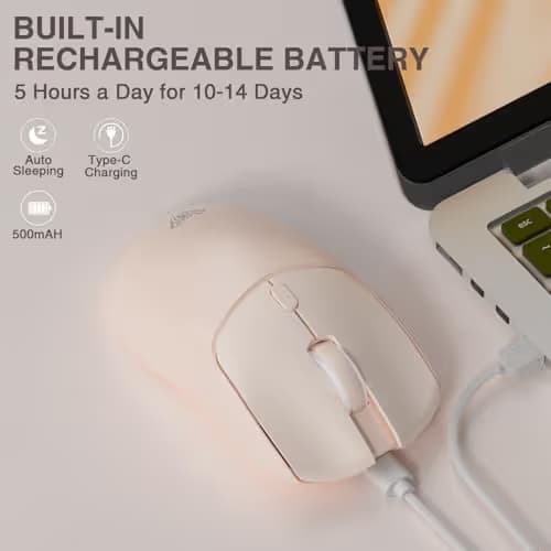 AULA SC580X Wireless Gaming Mouse, Tri-Mode 2.4G/BT5.0/USB-C Gaming Mice with 12000 DPI, 6 Programmable Buttons, Rechargeable Computer Mouse for Laptop/PC/Mac/Tablet image