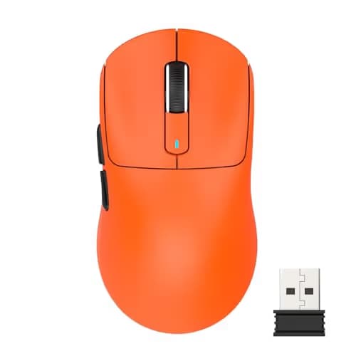 ATTACK SHARK X3 Lightweight Wireless Gaming Mouse with Tri-Mode 2.4G/USB-C Wired/Bluetooth,Up to 26K DPI, PAW3395 Optical Sensor,Kailh GM8.0 Switch,5 programmable Buttons for PC/Win/Mac(Orange) main image