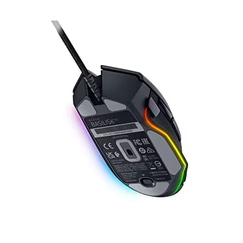 Razer Basilisk V3 Customizable Ergonomic Gaming Mouse: Fastest Gaming Mouse Switch-Chroma RGB Lighting-26K DPI Optical Sensor-11 Programmable Buttons-HyperScroll Tilt Wheel-Classic Black,(Pack of 10) image