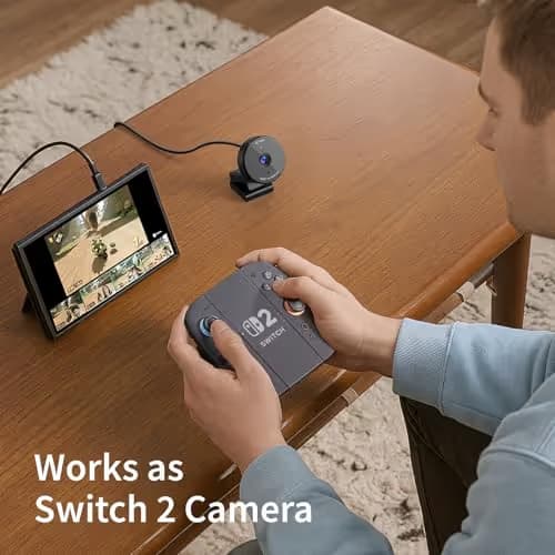 EMEET C950 1080P Webcam - USB Webcam with Microphone & Physical Privacy Cover, Auto Light Correction, Fixed Focus, USB Plug & Play, Ultra Web Cam w/ 70°View for Meeting/Online Classes/Zoom/YouTube image