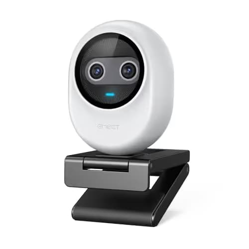 EMEET Piko 4K Webcam for Streaming, World’s 1st Dual-Camera AI-Powered 4K Camera w/AI Autofocus, 3 Mics Array&3 Sound Modes, USB Webcam with Clip, Great for Streaming, Desk Setup and Creative Gifts image