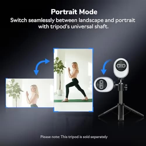 EMEET Piko 4K Webcam for Streaming, World’s 1st Dual-Camera AI-Powered 4K Camera w/AI Autofocus, 3 Mics Array&3 Sound Modes, USB Webcam with Clip, Great for Streaming, Desk Setup and Creative Gifts image