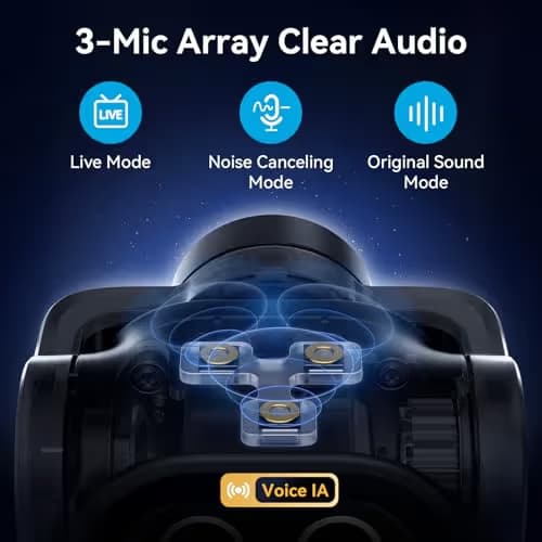 EMEET PIXY Dual-Camera AI-Powered PTZ Camera 4K, AI Tracking, PDAF&AI Autofocus 0.2s, 1/2.55'' Sony Sensor, 3 Mics, Presets, Gesture Control, 4K Webcam for Streaming and OBS/Twitch/Switch 2 Compatible image