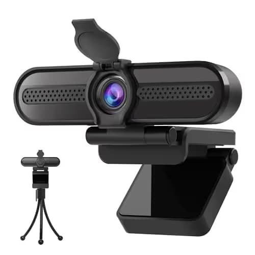 saylas 2K Webcam with Microphone, 78°FOV FHD PC Camera with 2K/30fps, 1080P/60fps, Privacy Cover, Plug & Play USB Web Cam, Autofocus, External Webcam for PC, Computer Web Camera for Laptop, Mac, Zoom image