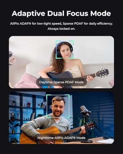 OBSBOT Tiny 3 AI-Powered Spatial Audio 4K Webcam, AI Tracking PTZ Camera with 1/1.28" Sensor, Tri-Mic, Voice & Gesture Control, 120FPS, HDR, Web Cam for PC, Laptop, Streaming, Meeting, Switch 2, etc. image