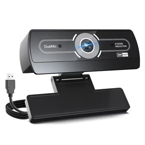 2K Webcam for PC - 2K Ultra HD Computer Camera with PDAF Autofocus, AI Noise-Canceling Mic, USB Plug & Play, 92° FOV & Auto Lighting Correction for Laptop & Desktop (​Social Streaming Video Call​)​ main image