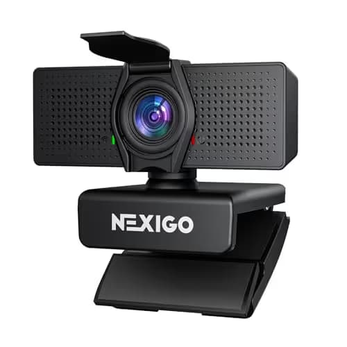 NexiGo N60 Pro 4K Webcam for PC, 4K UHD Sony Sensor, Autofocus, 1080p 60 fps, Noise-Canceling Mics, Privacy Cover, Distortion-Free Lens, 4X Digital Zoom, Works with Switch 2/Zoom/Teams/Google Meet main image