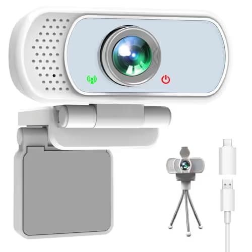 XPCAM USB C Webcam 1080p Computer Camera with Mic, Pro Streaming Web Camera for Mac Desktop Laptop, USB Web Cam Cover and Stand for PC Meeting Twitch Zoom image