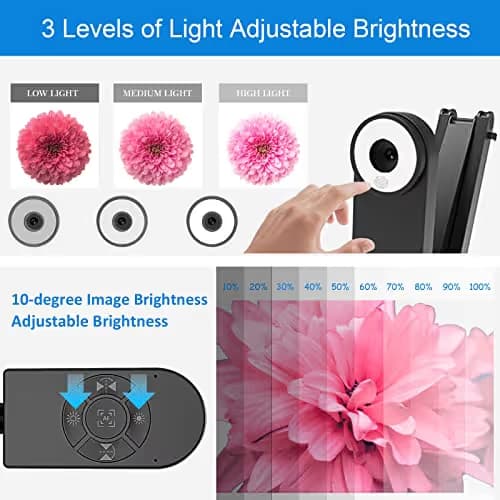 Kitchbai 4K USB Document Camera for Teacher, 8MP Webcam & Visualiser for A3 Size with Dual Microphones, 3-Level LED Light, Image Invert, Foldable for Live Demo, Work with Windows, macOS and Chrome OS image