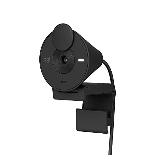 Logitech Brio 301 Full HD Webcam with Privacy Shutter, Noise Reduction Microphone, USB-C, Certified for Zoom, Microsoft Teams, Google Meet, Auto Light Correction - Black main image
