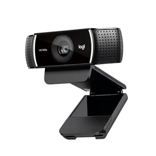 Logitech C922x HD Pro PC Webcam, Full HD 1080p/30fps or 720p/60fps Video, HD Light Correction, Works with Microsoft Teams, Google Meet, Zoom, Nintendo Switch 2’s new GameChat mode, Mac/Tablet- Black image