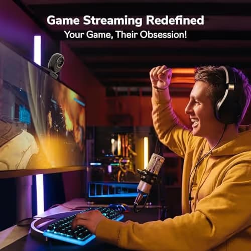 EMEET Piko+ (Piko Plus), World’s 1st Dual-Camera AI-Powered 4K Webcam, 1/2.55'' Sony Sensor, 3 Mics&3 Sound Modes, Panda Magnetic Privacy Cover, USB C-C&C-A, Ideal for Livestreamers image