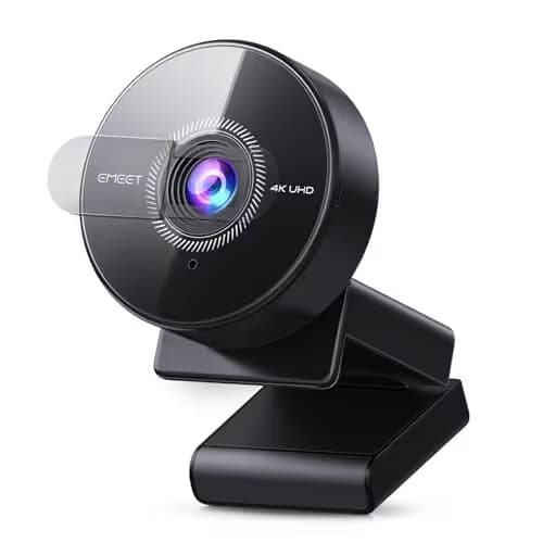 EMEET C950 4K Webcam for PC - PDAF Autofocus, USB Webcam with Microphone & Physical Privacy Cover, 1080P@60FPS, USB 2.0 Plug&Play, No Tripod Hole, Web Cam w/ 70°View for Meeting/Online Classes/Zoom main image