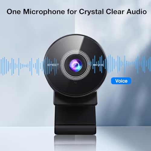 EMEET C950 4K Webcam for PC - PDAF Autofocus, USB Webcam with Microphone & Physical Privacy Cover, 1080P@60FPS, USB 2.0 Plug&Play, No Tripod Hole, Web Cam w/ 70°View for Meeting/Online Classes/Zoom image