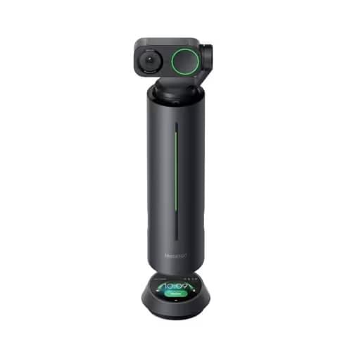 Insta360 WaveLink - 4K Conference Room Speakerphone and Camera, Speaker Tracking, 5m 360° Voice Pickup, Noise Reduction, AI Transcription and Summaries, Plug & Play, Works with Zoom, Teams image