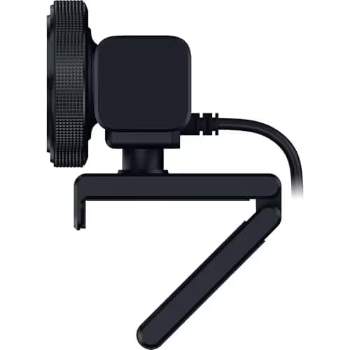 Razer Kiyo V2 X Streaming Webcam: 1440p 60 FPS - Auto Focus - Built-in Microphone - Wide Angle Lense - Integrated Privacy Shutter - Works with OBS, Xsplit, Streamlabs, Discord, Zoom, Teams - Black image