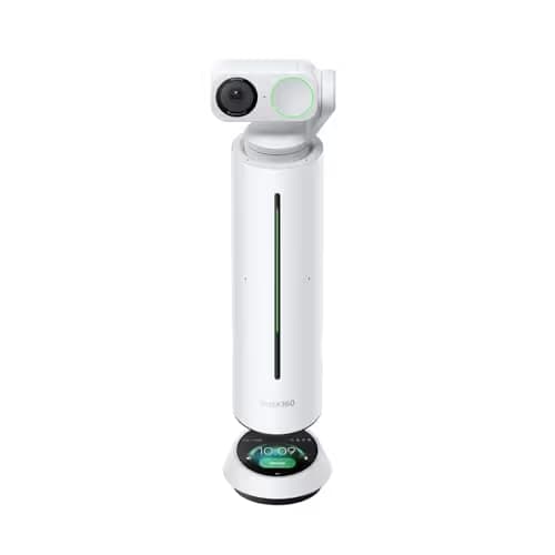 Insta360 WaveLink - 4K Conference Room Speakerphone and Camera, Speaker Tracking, 5m 360° Voice Pickup, Noise Reduction, AI Transcription and Summaries, Plug & Play, Works with Zoom, Teams image