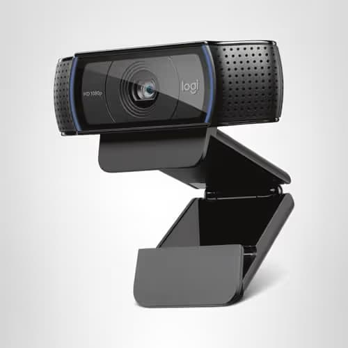 Logitech C920x HD Pro PC Webcam, Full HD 1080p/30fps Video, Clear Audio, HD Light Correction, Works with Microsoft Teams, Google Meet, Zoom, Nintendo Switch 2’s new GameChat Mode, Mac/Tablet- Black image