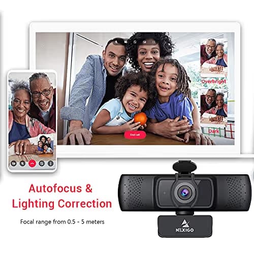 NexiGo N930P 1080P Streaming Business Webcam with Software, Microphone & Privacy Cover, AutoFocus, HD USB Web Camera, for Zoom YouTube Skype FaceTime, PC Mac Laptop Desktop image