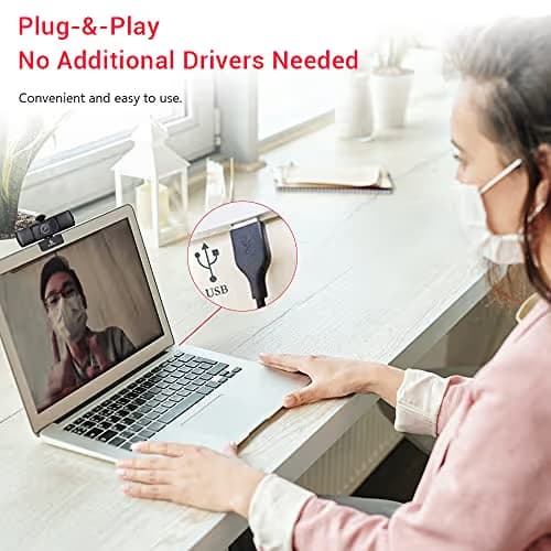 NexiGo N930P 1080P Streaming Business Webcam with Software, Microphone & Privacy Cover, AutoFocus, HD USB Web Camera, for Zoom YouTube Skype FaceTime, PC Mac Laptop Desktop image