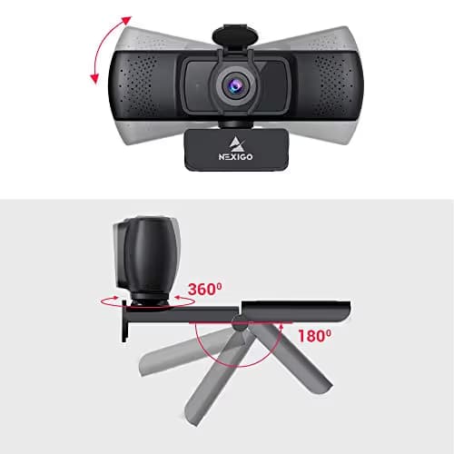 NexiGo N930P 1080P Streaming Business Webcam with Software, Microphone & Privacy Cover, AutoFocus, HD USB Web Camera, for Zoom YouTube Skype FaceTime, PC Mac Laptop Desktop image