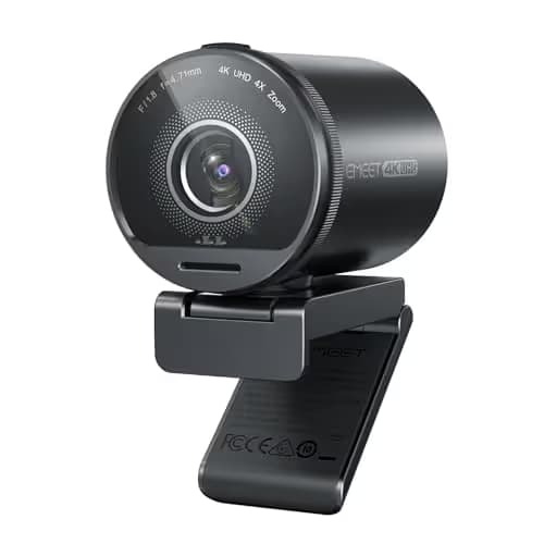 EMEET SmartCam S800-4K Webcam for Streaming, Sony 1/2'' Sensor, Supports HDR, PDAF&TOF Dual-autofocus, 1080P@60fps, 2 Noise-Cancelling Mics, 40°-73° FOV, Perfect for Live Streaming&Online Meetings main image