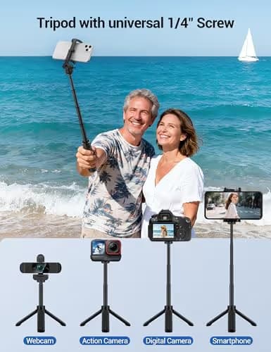 RUWBY QHD 2K Webcam with Built-in Dual Mics, Wide-Angle Lens, Privacy Cover, Tripod Stand, Autofocus Computer Camera, Plug and Play for Desktop PC or Laptop image