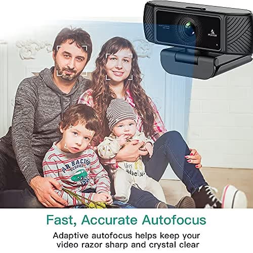 NexiGo N680 1080P Business Webcam with Microphone, Software and Privacy Cover, AutoFocus, Streaming USB Web Camera, for Online Class, Zoom Meeting Skype Facetime Teams, PC Mac Laptop Desktop image