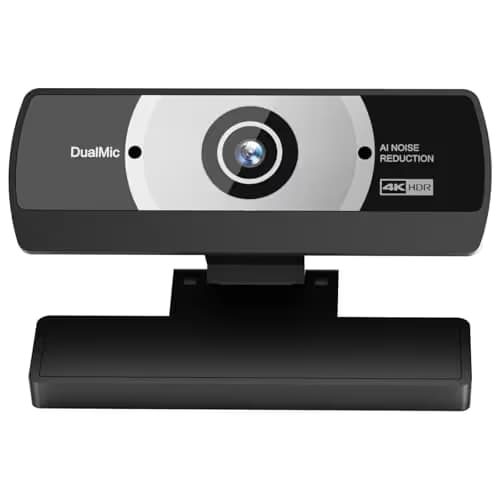 24MP 4K Ultra HD Web Camera with Microphone, USB Computer Camera for PC, Laptop, Mac, Plug and Play Desktop Web Cam for Streaming, Zoom, Teams, 4K Webcam with Auto Light Correction & Wide Angle image