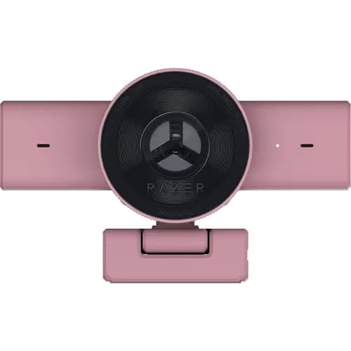 Razer Kiyo V2 X Streaming Webcam: 1440p 60 FPS - Auto Focus - Built-in Microphone - Wide Angle Lense - Integrated Privacy Shutter - Works with OBS, Xsplit, Streamlabs, Discord, Zoom, Teams - Pink image