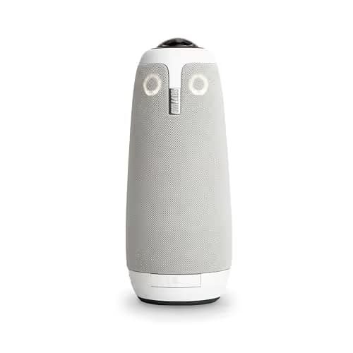 Owl Labs Meeting Owl 3 - 360° 1080p HD Conference Room Camera, AI-Driven Speaker-Tracking, 18-Foot Mic Pickup - Certified for Microsoft Teams - Works with Zoom, Google Meet - Plug & Play Setup image