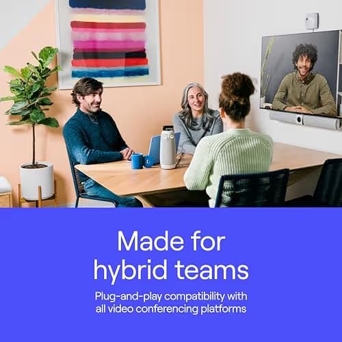 Owl Labs Meeting Owl 3 - 360° 1080p HD Conference Room Camera, AI-Driven Speaker-Tracking, 18-Foot Mic Pickup - Certified for Microsoft Teams - Works with Zoom, Google Meet - Plug & Play Setup image