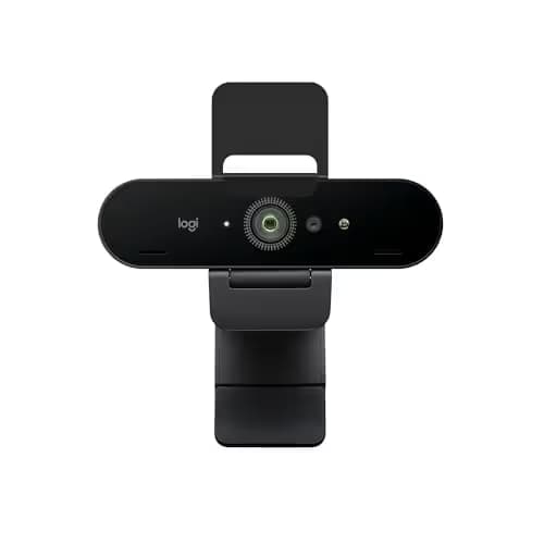 Logitech Brio 4K Webcam, Video Calling, Noise-Cancelling mic, HD Auto Light Correction, Wide Field of View, Windows Hello Works with Microsoft Teams, Zoom, Google Meet, PC/Mac/Laptop/MacBook/Tablet main image