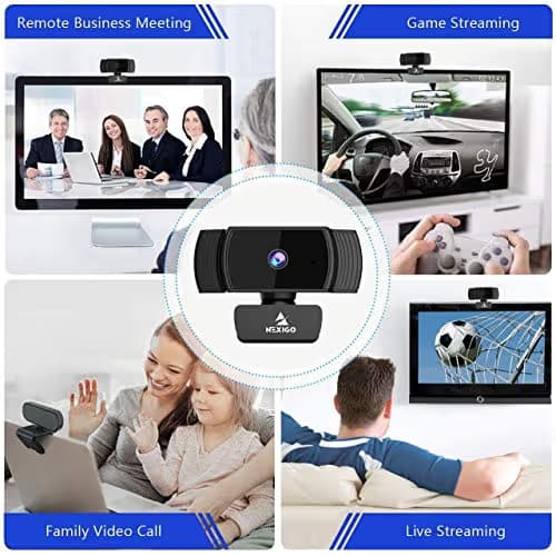 NexiGo N930AF Webcam with Microphone for Desktop, Autofocus, Webcam for Laptop, Computer Camera, 1080p HD USB Web Camera, Compatible with Zoom/Switch 2/Teams/Webex image