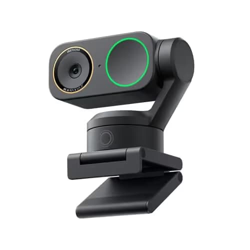 Insta360 Link 2 Pro – 4K PTZ Webcam for PC/Mac, 1/1.3” Sensor, Low-Light, AI Tracking, HDR, Directional Noise-Canceling Mics, Supports Stream Deck, Zoom, Teams, Twitch for Streaming or Meetings image
