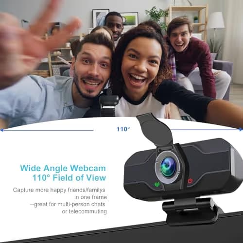 XPCAM USB C Camera 1080p Webcam with Microphone/Tripod/Cover,Auto Light Correction, Web Camera Desktop Computer, Plug & Play Pro Webcam for PC, Laptop,Computer,Mac,Zoom/Teams/Skype/Twitch Streaming image