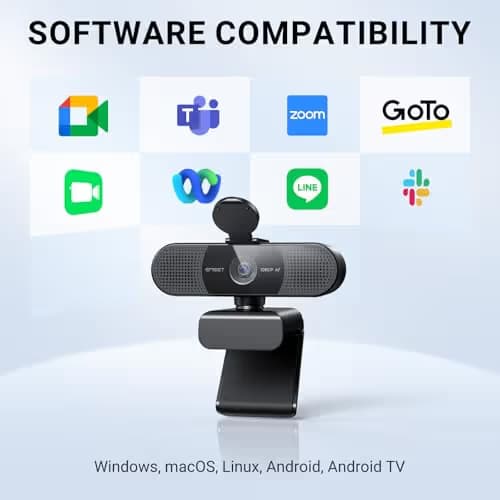EMEET 2024 Upgraded C960 Webcam for PC, Autofocus, 1080P HD, 73° View Angle, Computer Camera w/Privacy Cover and Microphone, Plug and Play USB Webcam for Video Calling/Zoom/Teams/Google Meet image