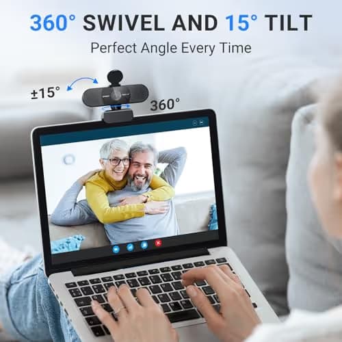 EMEET 2024 Upgraded C960 Webcam for PC, Autofocus, 1080P HD, 73° View Angle, Computer Camera w/Privacy Cover and Microphone, Plug and Play USB Webcam for Video Calling/Zoom/Teams/Google Meet image