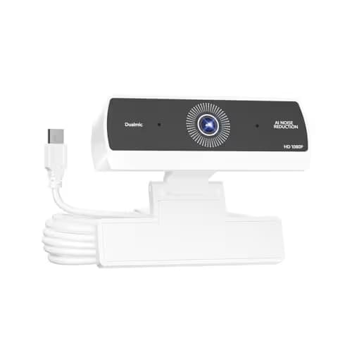 Xweiryn Webcam for PC,HD 1080P USB Plug-and-Play Computer Web Camera, HighDefinition Webcam for Desktop Laptop,Ideal for Online Class, Video ConferenceLive Streaming & Gaming image