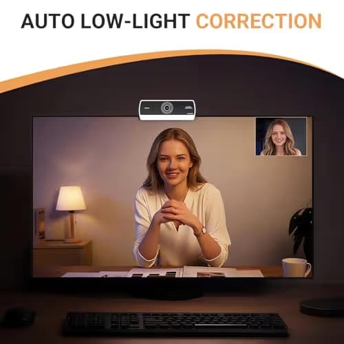 Xweiryn Webcam for PC,HD 1080P USB Plug-and-Play Computer Web Camera, HighDefinition Webcam for Desktop Laptop,Ideal for Online Class, Video ConferenceLive Streaming & Gaming image