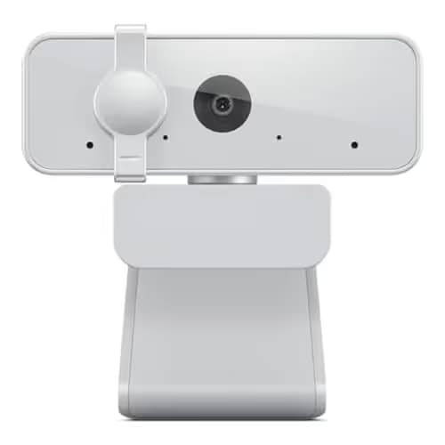 Lenovo 310 FHD Webcam, 1080p, FHD Resolution @30 FPS, Plug-and Play USB Connectivity, 1.8M Cable, 2 Integrated Microphones, External Privacy Shutter, White main image