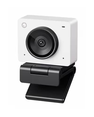 OBSBOT Meet 2-4K Webcam for PC with 1/2" Sensor, AI Framing & Autofocus, Beauty Mode, Lightweight, Gesture Control, HDR, Dual Microphone, 60 FPS, Web Cam for Streaming, Meeting, Gaming. (Cloud White) main image