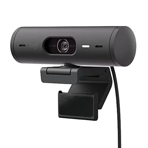 Logitech Brio 501 Full HD Webcam with Auto Light Correction, Show Mode, Noise Reduction Mics, Privacy Cover, Works with Microsoft Teams, Google Meet, Zoom, Nintendo Switch 2 New GameChat Mode - Black main image