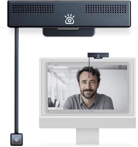 iContact Camera Pro 4K HD Webcam with Eye Contact, Noise Cancelling Mic, Plug and Play USB for Mac & PC Zoom Certified, Works with Teams, Meet, Streaming, and Video Calls (4K Webcam) main image