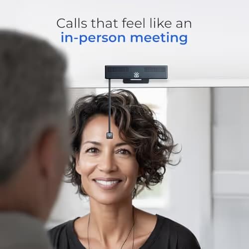 iContact Camera Pro 4K HD Webcam with Eye Contact, Noise Cancelling Mic, Plug and Play USB for Mac & PC Zoom Certified, Works with Teams, Meet, Streaming, and Video Calls (4K Webcam) image