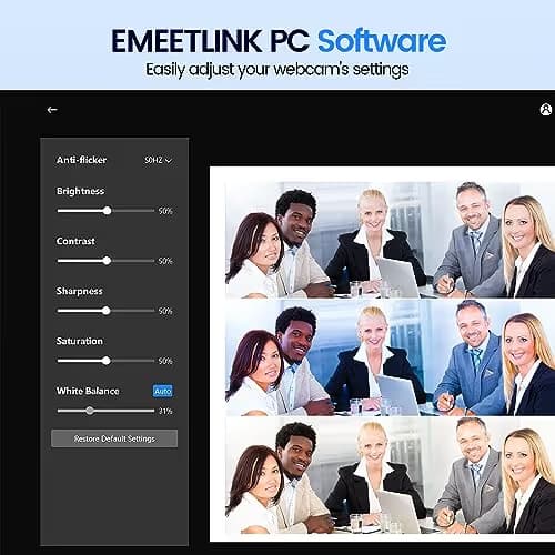 EMEET 1080P Webcam, C960 Web Camera with 2 Noise-Cancelling Microphones & Privacy Cover, 90° FOV Computer Camera, Plug & Play USB Webcam for Calls/Conference, Zoom/Skype/YouTube, Laptop/Desktop, Grey image