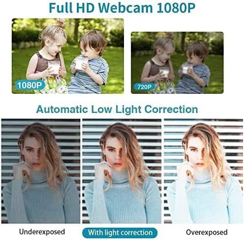 4K Webcam, HD Webcam 8MP- Laptop PC Desktop Computer Web Camera with Microphone, USB Webcams for Video Calling Recording Streaming Video Conference, Webcam with Mini Tripod,Privacy Shutter. image