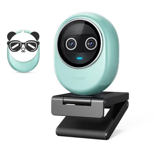 EMEET Piko+ (Piko Plus), World’s 1st Dual-Camera AI-Powered 4K Webcam, 1/2.55'' Sony Sensor, 3 Mics&3 Sound Modes, Panda Magnetic Privacy Cover, USB C-C&C-A, Ideal for Livestreamers image